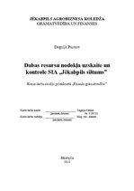 Referāts 'Dabas resursu nodokļa uzskaite un kontrole', 1.