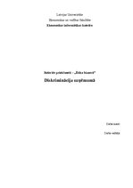 Referāts 'Diskriminācija uzņēmumā', 1.