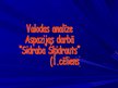 Prezentācija 'Valodas analīze Aspazijas darbā "Sidraba šķidrauts"', 1.