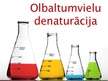 Prezentācija 'Vides faktoru ietekme uz olbaltumvielām, olbaltumvielu denaturācija', 1.