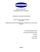 Referāts 'Marketing Plan for "Cosmopolitan UK Edition" on the Latvian Market', 1.