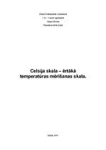Referāts 'Celsija skala', 1.