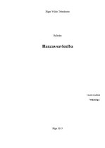 Referāts 'Hanzas savienība', 1.