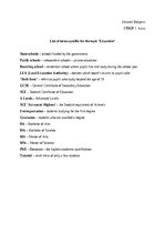 Konspekts 'List of terms specific for the topic "Education"', 1.