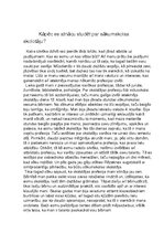 Eseja 'Kāpēc es atnācu studēt par sākumskolas skolotāju?', 1.