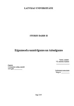 Referāts 'Līgumsoda samērīgums un taisnīgums', 1.