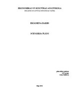 Paraugs 'Scenārija plāns unikālam pasākumam', 1.