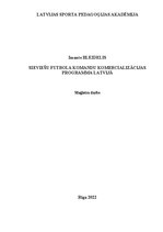 Diplomdarbs 'Sieviešu futbola komandu komercializācijas programma Latvijā', 1.