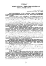 Diplomdarbs 'Sieviešu futbola komandu komercializācijas programma Latvijā', 128.