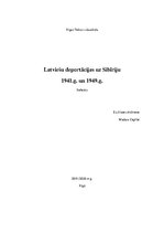 Referāts 'Latviešu deportācijas uz Sibīriju 1941. un 1949.gadā', 1.