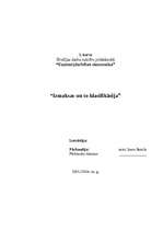 Referāts 'Izmaksas un to klasifikācija', 1.