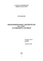 Diplomdarbs 'Ergonomisko risku novērtējums SIA "XXX" autoremonta iecirknī ', 1.
