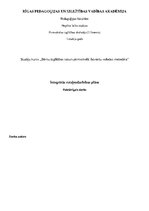 Paraugs 'Integrētās rotaļnodarbības plāns', 1.