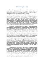 Eseja 'Generation Gap Is Real', 1.