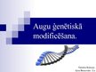 Prezentācija 'Augu ģenētiskā modificēšana', 1.