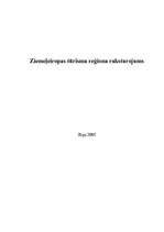 Konspekts 'Ziemeļeiropas tūrisma reģiona raksturojums', 1.