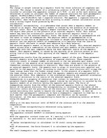 Eseja 'Magnetic Susceptabilty', 1.