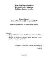 Konspekts 'Demokrātija un demokrātijas teorijas', 1.
