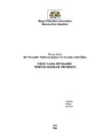 Referāts 'Būvdarbu tehnoloģija un darba drošība', 1.