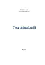 Konspekts 'Tiesu sistēma Latvijā', 1.