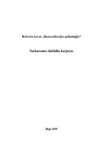 Referāts 'Saskarsmes dažādās barjeras', 1.