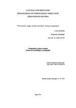 Prakses atskaite 'Prakses atskaite saskarsmes psiholoģijā un pedagoģijā', 1.