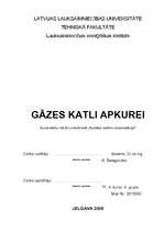Referāts 'Gāzes katli apkurei', 1.