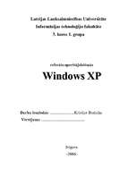 Konspekts 'Windows XP', 1.