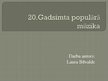 Prezentācija '20.gadsimta populārā mūzika', 1.