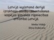 Prezentācija 'Latvijā iegūstamā derīgā izrakteņa - smilšu-izmantošanas iespējas ķīmiskās rūpni', 1.