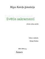 Referāts 'Svētie sakramenti', 1.