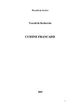 Referāts 'Cuisine Francaise', 1.
