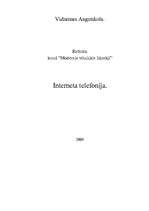 Referāts 'Interneta telefonija', 1.