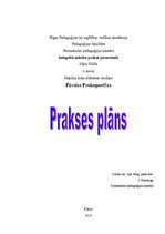 Prakses atskaite 'Integrētā mācību prakse pirmsskolā', 1.