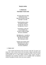 Konspekts 'Erika Ādamsona dzejoļa "Kad neļķe ir manā rokā" analīze', 1.