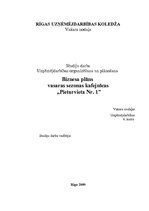 Biznesa plāns 'Biznesa plāns vasaras sezonas kafejnīcai "Pieturvieta Nr. 1"', 1.