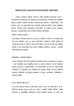 Konspekts 'Sakāmvārdi un parunas Imanta Ziedoņa "Epifānijās"', 1.