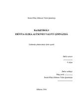 Referāts 'Basketbols Ernsta Glika Alūksnes Valsts ģimnāzijā', 1.