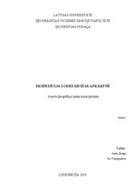 Konspekts 'Ekspedīcija Lodes muižas apkārtnē', 1.