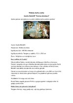 Konspekts 'Sandro Botičelli mākslas darba "Venēras dzimšana" analīze', 1.