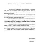 Eseja 'Laimīgi esam tad, kad protam novērtēt vienkāršas lietas', 1.