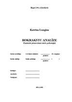 Referāts 'Grafoloģija', 1.