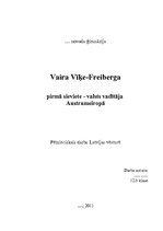 Referāts 'Vaira Vīķe-Freiberga - pirmā sieviete - valsts vadītāja Austrumeiropā', 1.