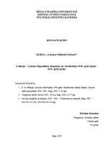 Konspekts 'Latvijas Republikas okupācija un socializācija 1940.gada jūnijs - 1941.gada jūni', 1.