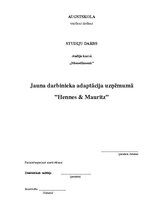 Referāts 'Jauna darbinieka adaptācija uzņēmumā "Hennes & Mauritz"', 1.