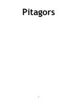 Referāts 'Pitagors', 2.