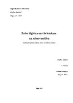 Referāts 'Zobu higiēna un tās ietekme uz zobu veselību', 1.