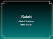 Prezentācija 'Rainis', 1.