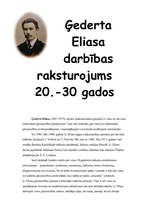 Konspekts 'Ģ.Eliasa darbības raksturojums', 1.