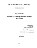 Konspekts 'Kontrakta apraksts un paraugs starptautiskajās tirdzniecības tiesībās', 1.